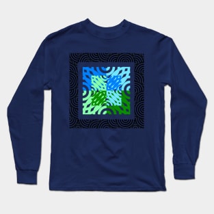 Abstract Circles Modern Rings. Long Sleeve T-Shirt